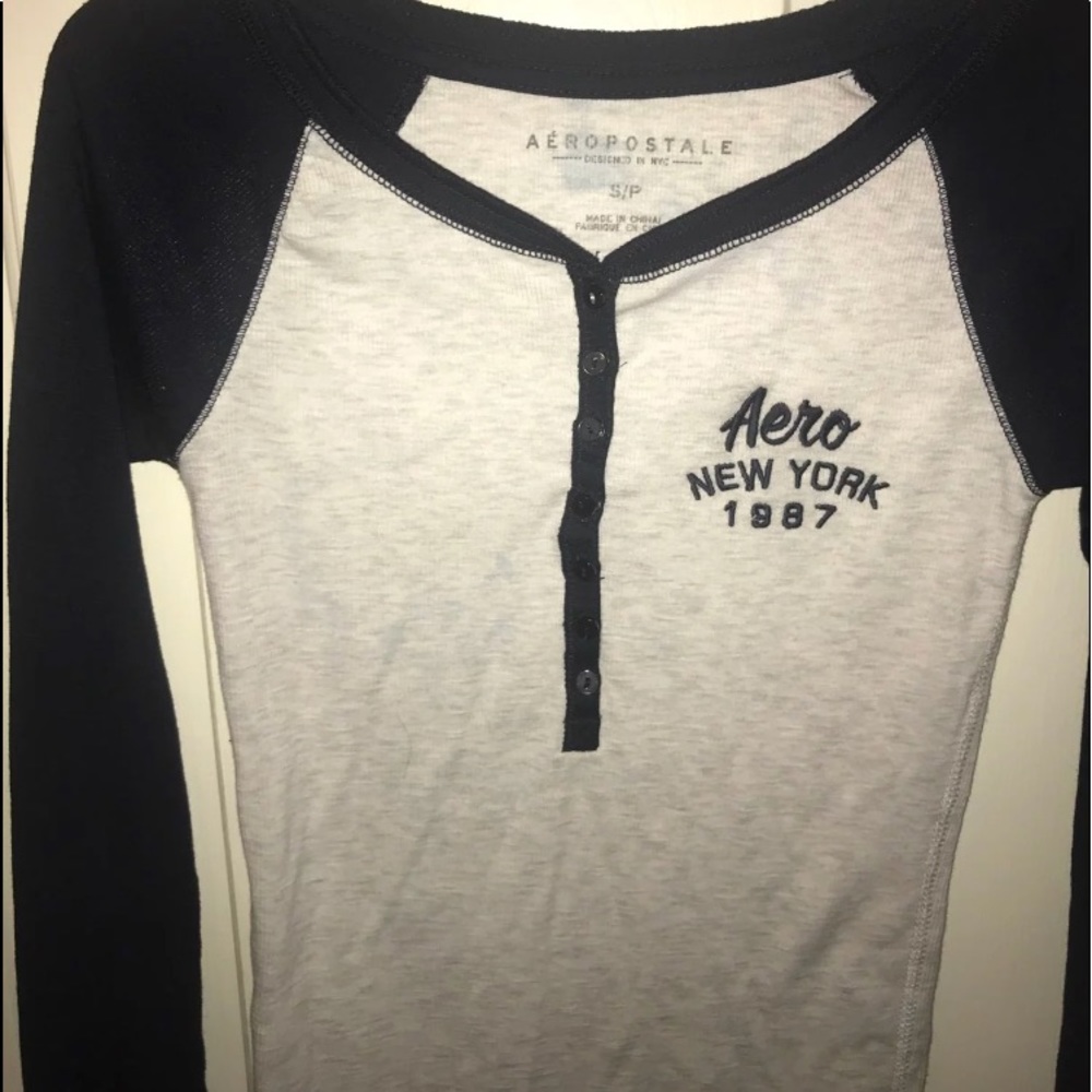 Long sleeved aeropostale button down shirt.
